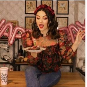 Puff Sleeve Organza Blouse Top Blogger Fave